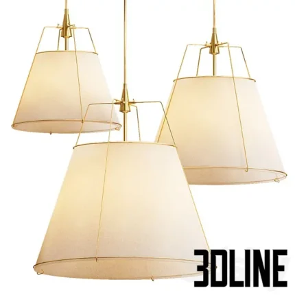 Conical Drum Pendants(3dline.net)