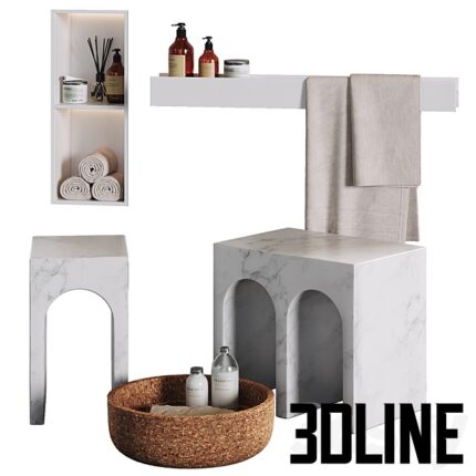 Decorative Bathroom Set Design(3dline.net)