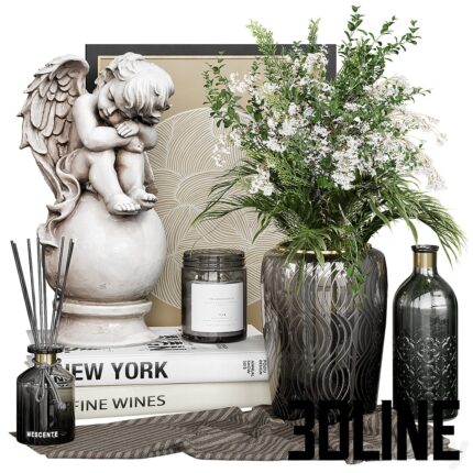 Decorative set 17 with sculpture(3dline.net)