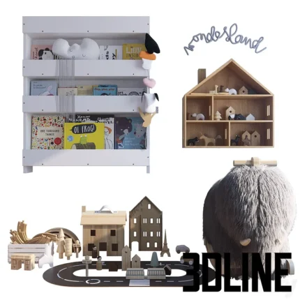 Decorative set for the nursery(3dline.net)