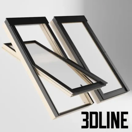 Fakro FTT roof window(3dline.net)