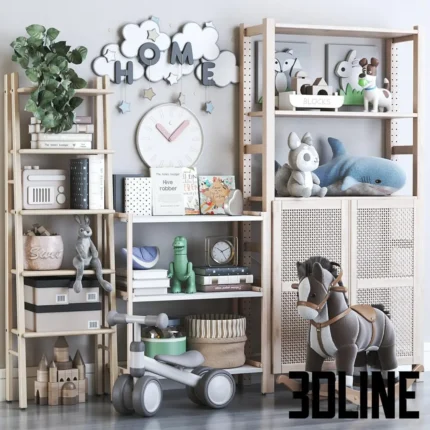 Furniture and toys for nursery(3dline.net)