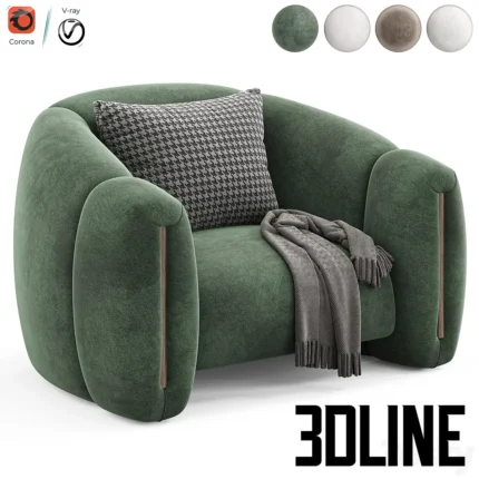 Jaqueline Armchair (3dline.net)