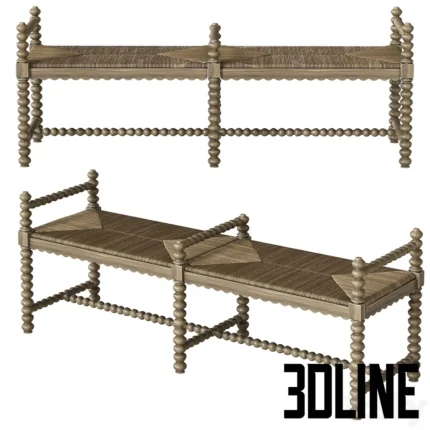 Monmouth Bench(3dline.net)
