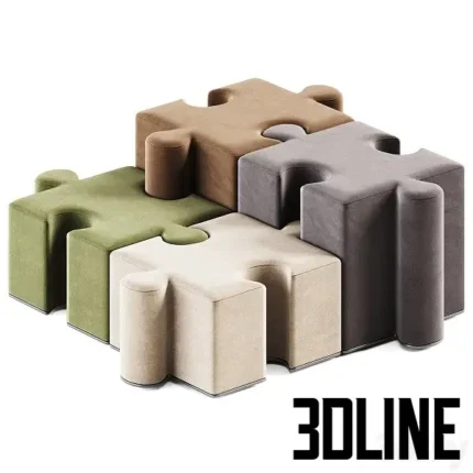Puzzles Pouf(3dline.net)
