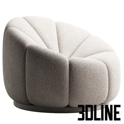 Swivel Occasional Chair(3dline.net)