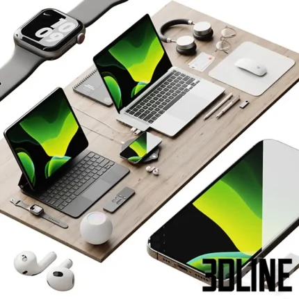 Apple Set 6(3dline.net)