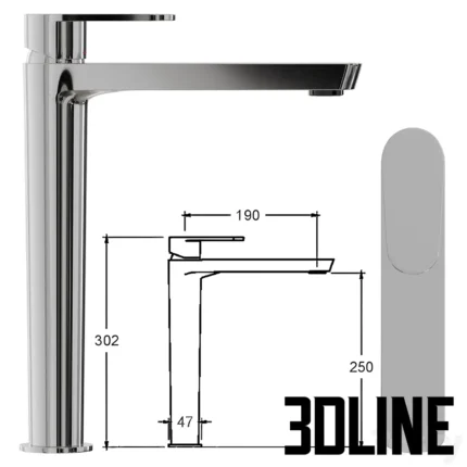 Basin faucet ALEXIA 3602(3dline.net)