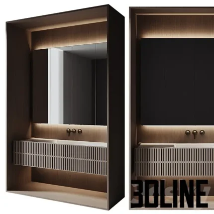 Bathroom Furniture Set 009(3dline.net)