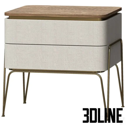 Bedside table LUXURY 359(3dline.net)