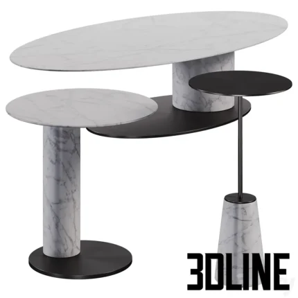 Cary table set(3dline.net)