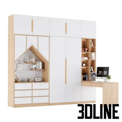 Children s wardrobe 32(3dline.net)