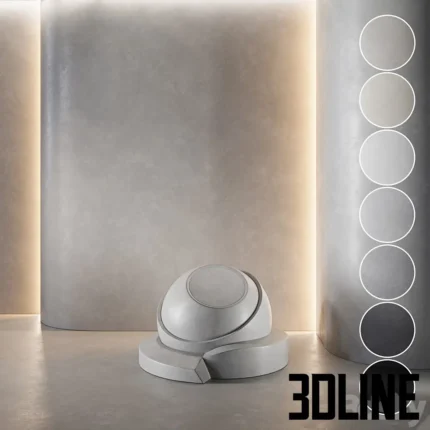 Concrete set 40 seamless(3dline.net)