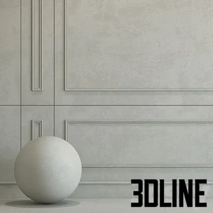Decorative Plaster with Molding 221(3dline.net)