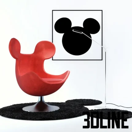 Egg Mickey armchair(3dline.net)