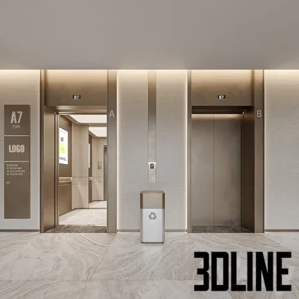 Elevator Lobby Design 04(3dline.net)