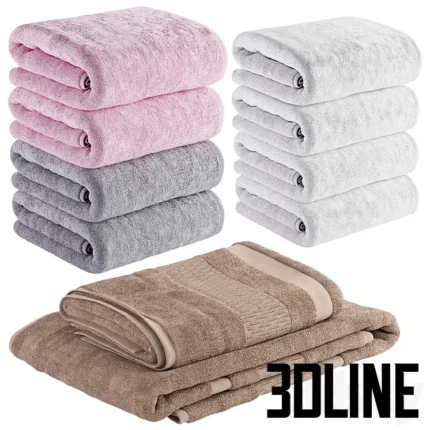 Fly towels Towel Set 3(3dline.net)