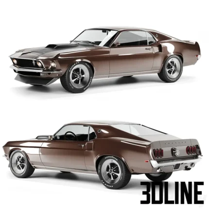 Ford Mustang 1969(3dline.net)