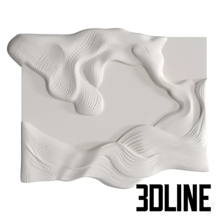 Gypsum panel Waves(3dline.net)