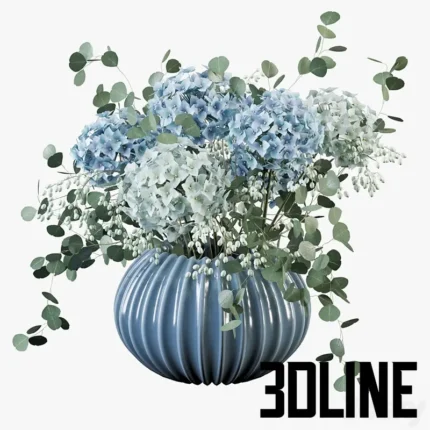 Hydrangea bouquet(3dline.net)