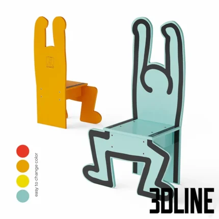 Keith Haring Kids Vilac Chairs(3dline.net)