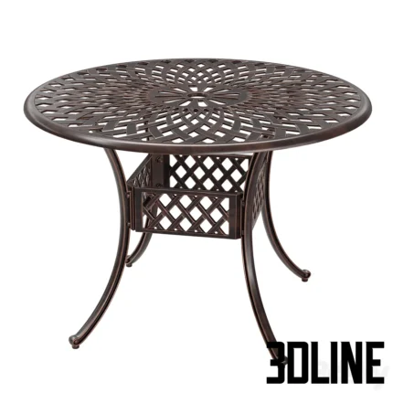 Kinger Home 41Patio Table(3dline.net)