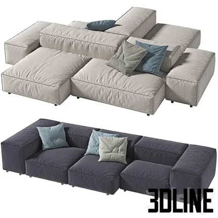 LIVING DIVANI EXTRASOFT(3dline.net)