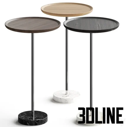 Knob Side Table(3dline.net)