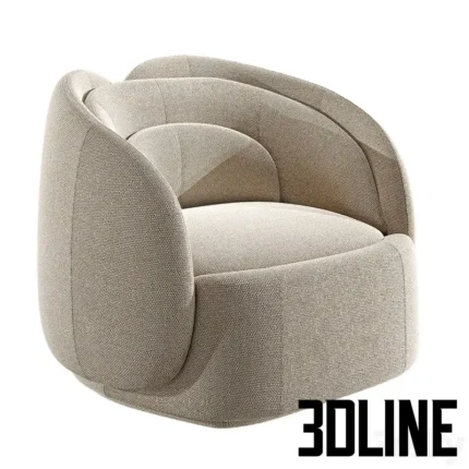 Pianca Peonia armchair(3dline.net)