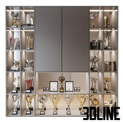 Rack with awards(3dline.net)