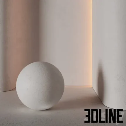 Rough Plaster PBR Material Set 02 8K(3dline.net)