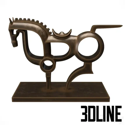 A statuette of a horse(3dline.net)