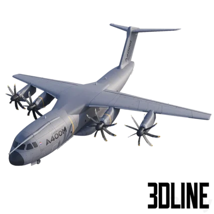 Airbus A400M Four engine turboprop military(3dline.net)