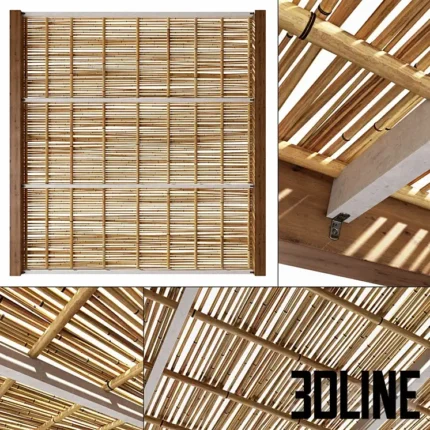 Bamboo branch decor Ceiling n21(3dline.net)