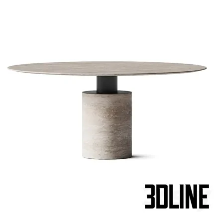 CRSO TRAERTINE DINING TABLE 2(3dline.net)