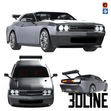 Car Dodge Challenger 2016(3dline.net)