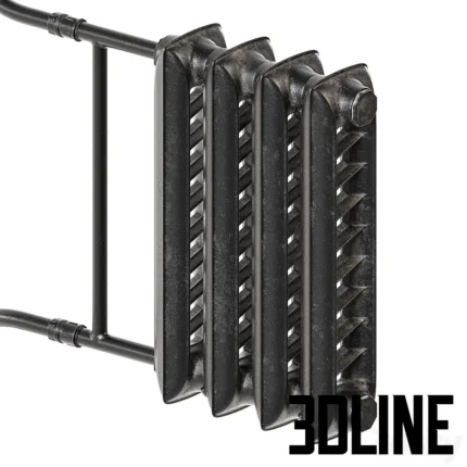 Cast iron heating radiator(3dline.net)