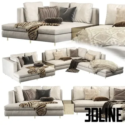 Corner Haton Sofa Y(3dline.net)