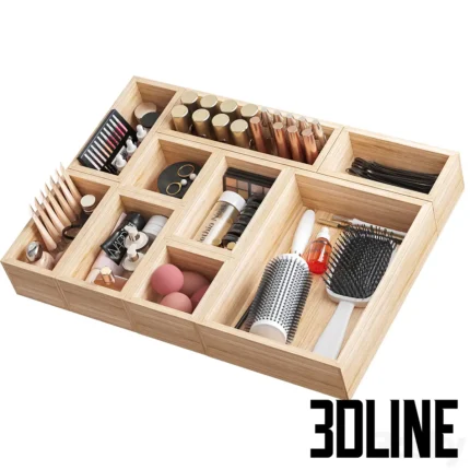 Cosmetics set for beauty salon or dressing table(3dline.net)