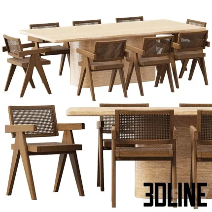 DINING SET 01(3dline.net)