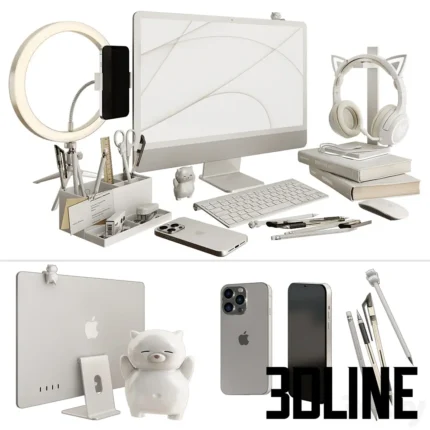 Decor for the workplace in the 1(3dline.net)