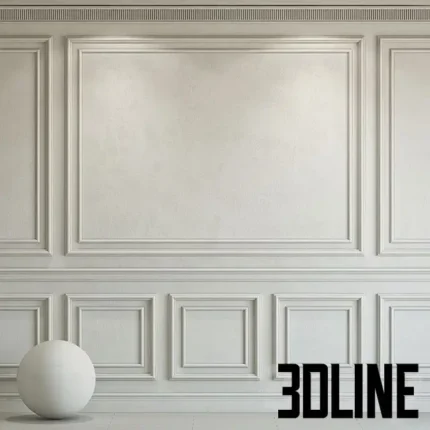 Decorative Plaster with Molding 215(3dline.net)