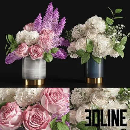 Flower Set 017(3dline.net)