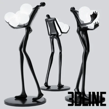 Flr Lamp Man Balns Blak(3dlinenet)