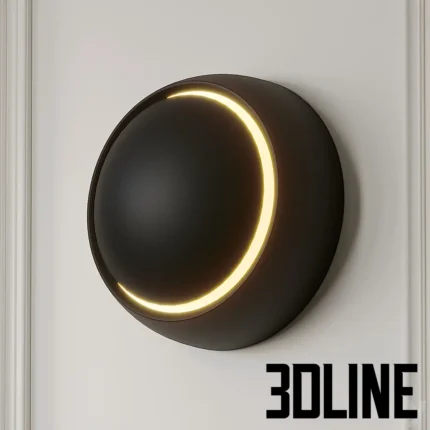 Grfng Crnt Round Wall Lamp(3dline.net)