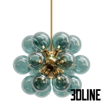 Grpe milk lighting pendant(3dline.net)