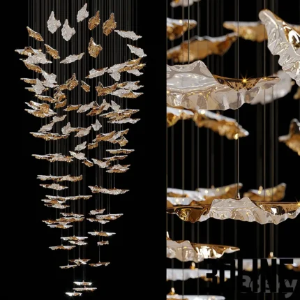 Haasery Luxury Leaf Fall chandelier(3dline.net)