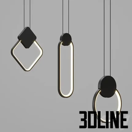 Hanging Chandelier Series Lamp(3dline.net)