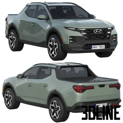 Hyundai Santa Cruz pickup(3dline.net)