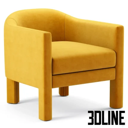 Isalla Chair westelm(3dline.net)